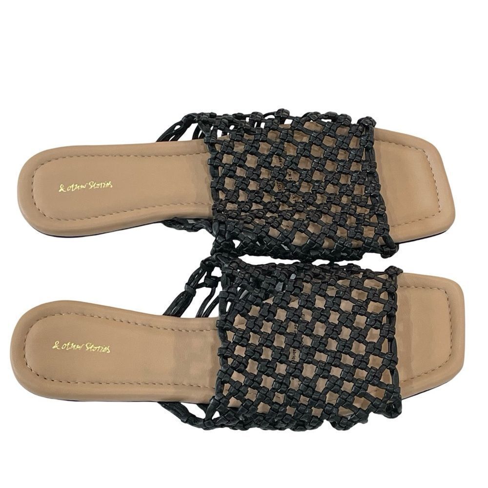 & Other Stories Leather Sandals, Black, Size 7.5 - Picture 12 of 16